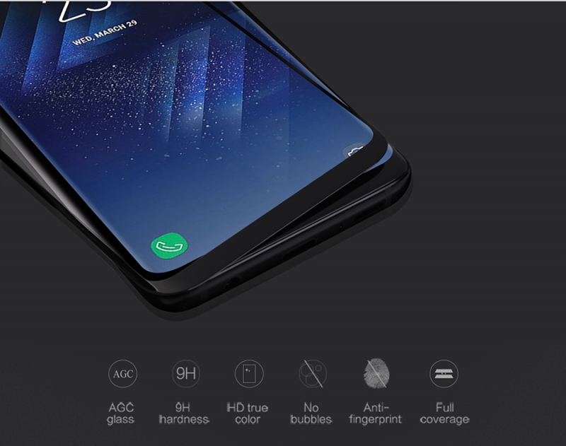 Miếng Dán Kính Cường Lực Full Samsung S9 Plus Hiệu Nillkin 3D CP+ Max có khả năng chịu lực tốt, chống dầu, hạn chế bám vân tay cảm giác lướt cũng nhẹ nhàng hơn,cảm ứng nhạy